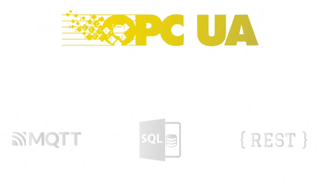 Interoperabilidad OPC UA, SQL, REST y MQTT